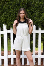 Load image into Gallery viewer, The Eliza Overall Romper (One Left - Size L)
