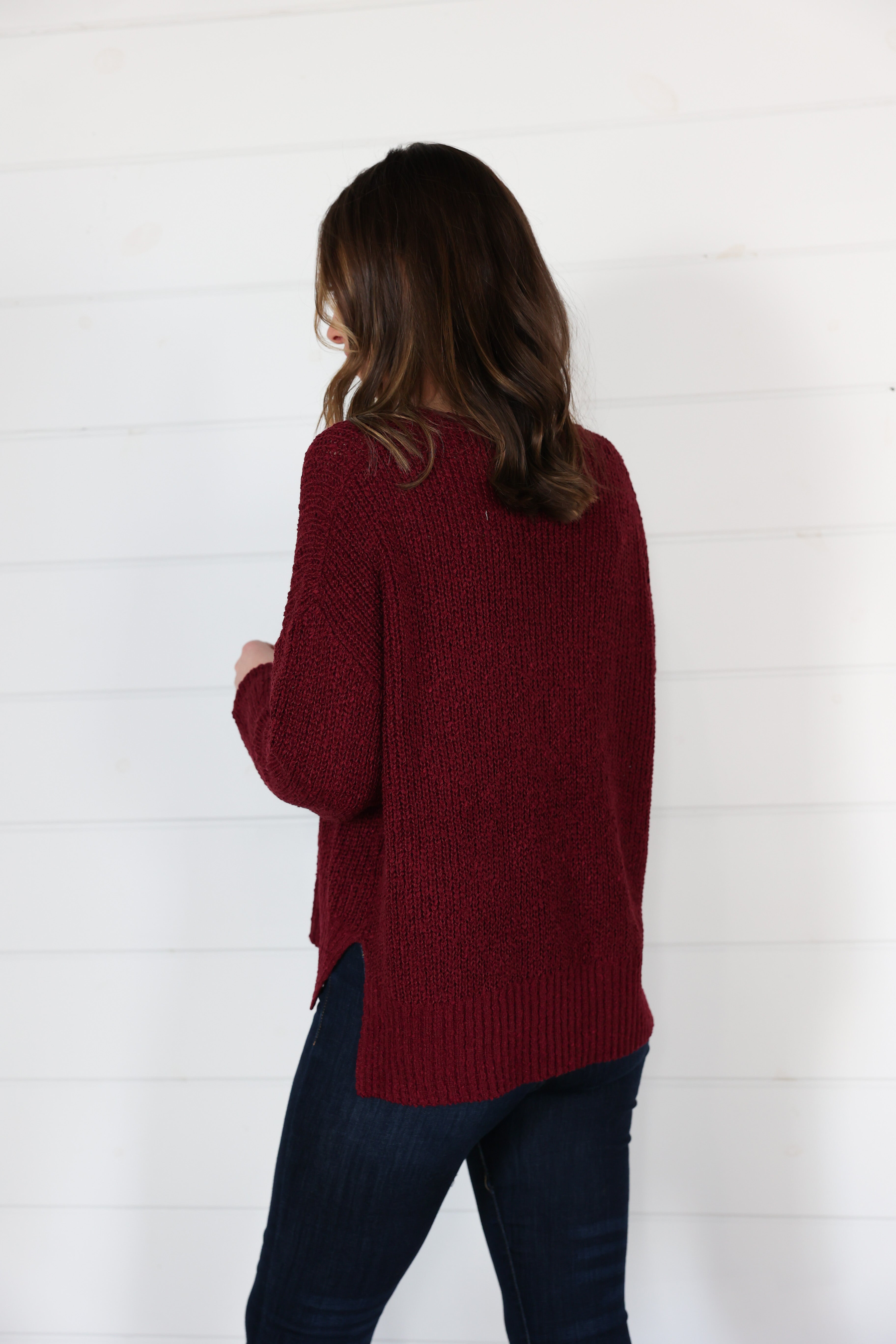 Sweet Red Wine Sweater (Two Left)