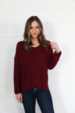 Load image into Gallery viewer, Sweet Red Wine Sweater (Two Left)
