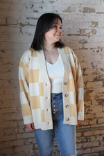 Load image into Gallery viewer, Banana Checker Cardi (Two Left)
