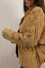 Load image into Gallery viewer, Quilted Corduroy Jacket &gt;&gt; Dusty Mustard Mauve
