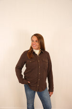 Load image into Gallery viewer, The Taylor Button Up &gt;&gt; Chocolate
