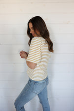Load image into Gallery viewer, Nautical Top &gt;&gt; Ivory/Yellow
