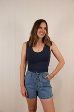 Load image into Gallery viewer, The Whitney Tank >> Navy
