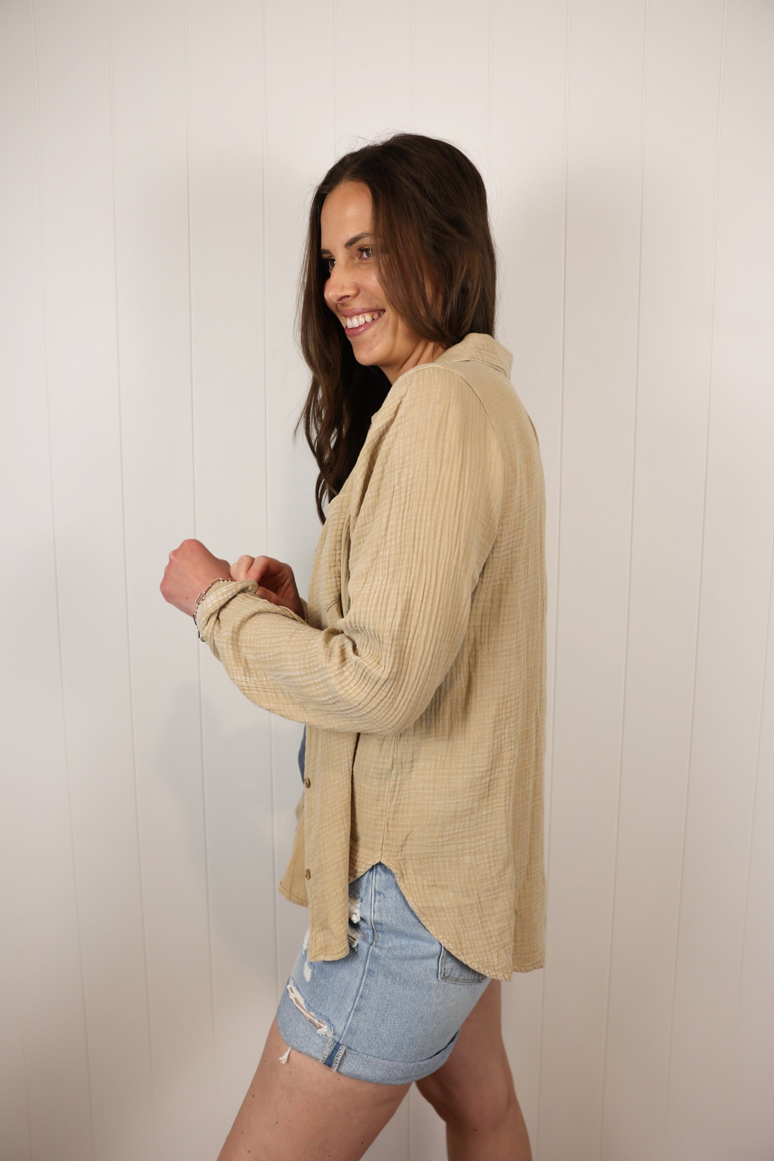 The Riley Top >> Lemon Pepper