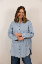 Load image into Gallery viewer, Everly Denim Top
