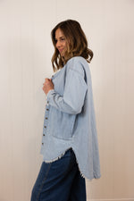 Load image into Gallery viewer, Everly Denim Top

