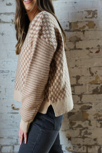 The Charming Checker Sweater