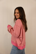 Load image into Gallery viewer, The Cassidy Top >> Pink/Natural
