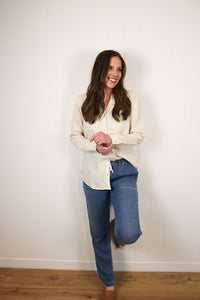 The Ginger Button Down >> Off White