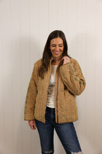 Load image into Gallery viewer, Quilted Corduroy Jacket &gt;&gt; Dusty Mustard Mauve
