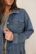 Load image into Gallery viewer, Leia Denim Shacket
