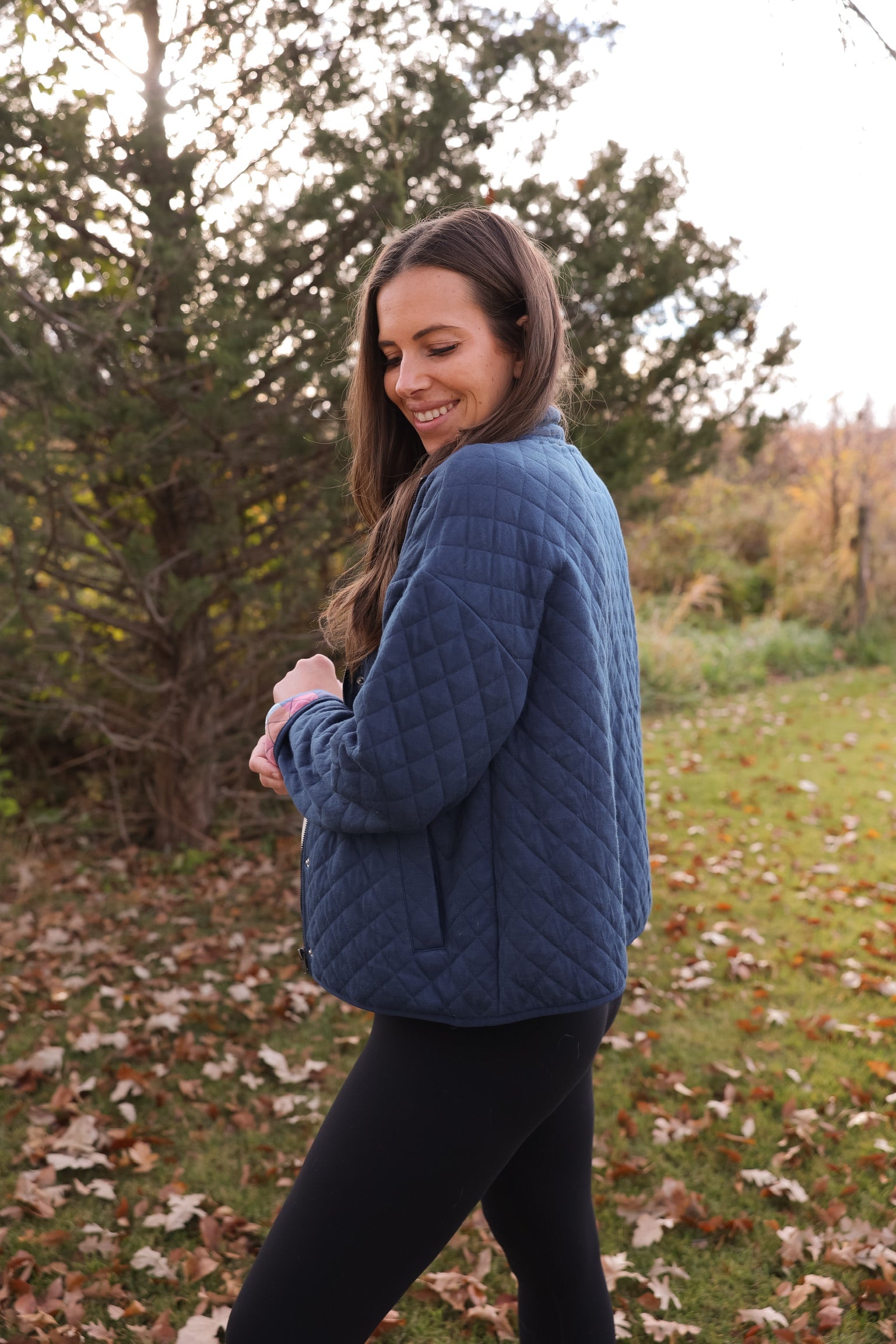 Vintage Indigo Quilted Jacket