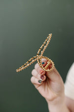 Load image into Gallery viewer, Twisted Gold Claw Clip

