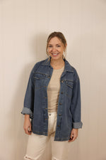 Load image into Gallery viewer, Leia Denim Shacket
