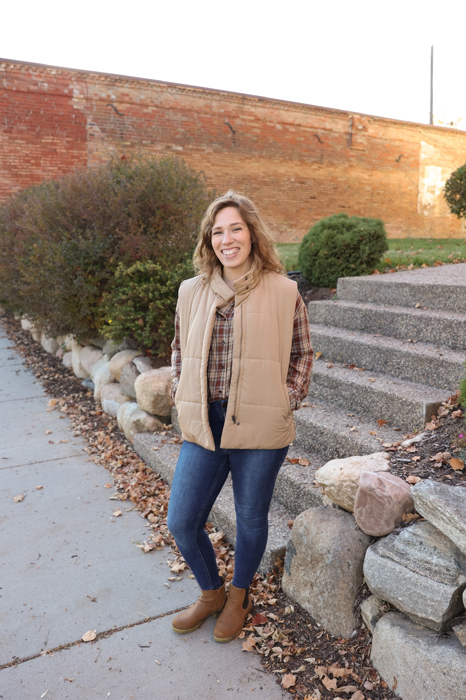 Mocha Latte Puff Vest (Two Left)