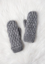 Load image into Gallery viewer, Gray Knit Mittens
