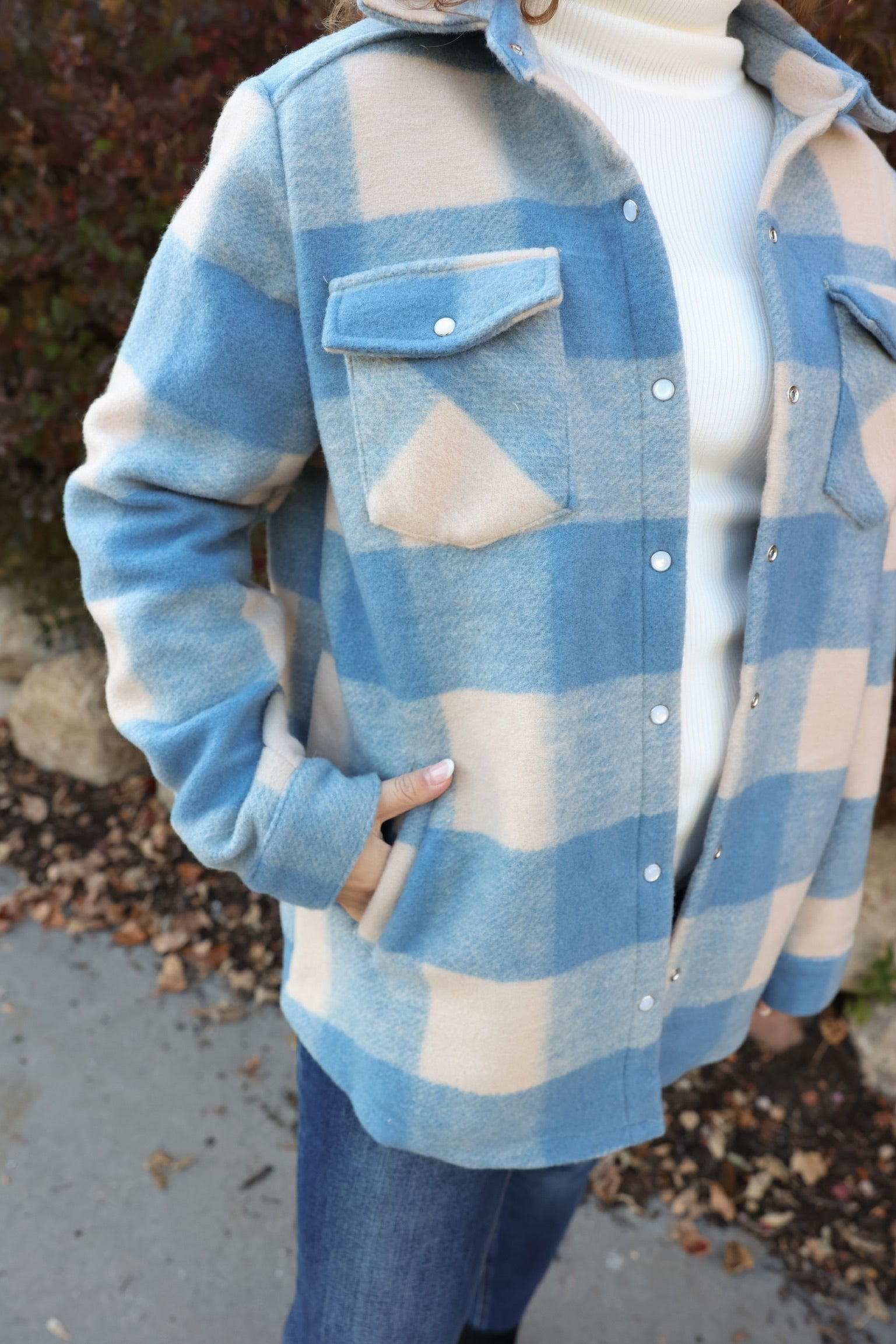 Calloway Brushed Flannel Shacket (Two Left)