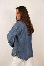 Load image into Gallery viewer, Leia Denim Shacket

