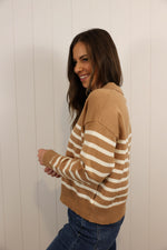 Load image into Gallery viewer, Olivia Sweater &gt;&gt; Milk Tea Cream (One Left - Size S)
