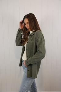 The Brooke Shacket >> Dusty Olive