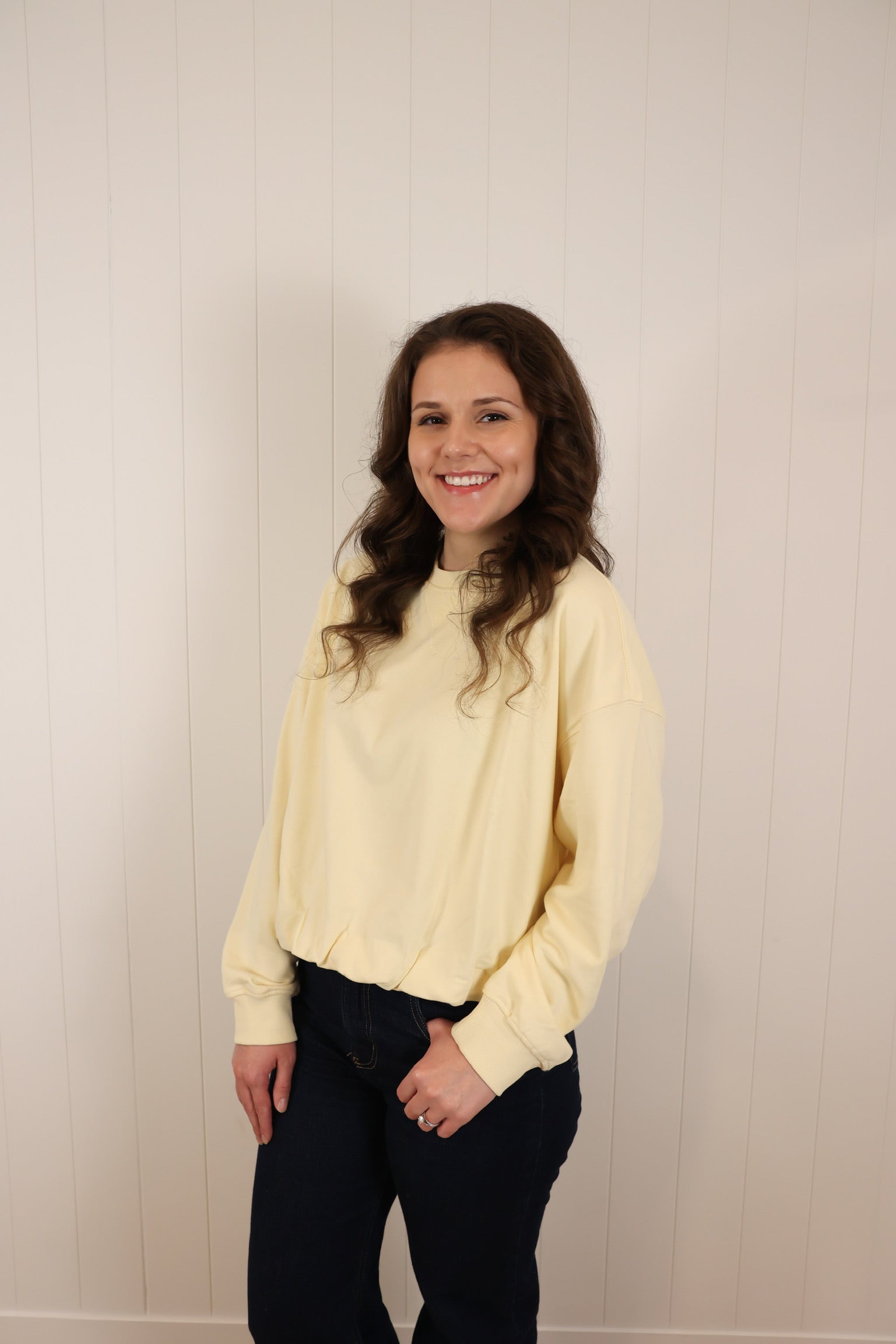 Bubble Long Sleeve >> Butter (Two Left)