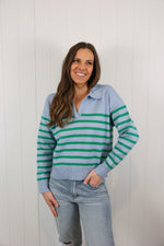 Load image into Gallery viewer, Olivia Sweater &gt;&gt; Sky Green
