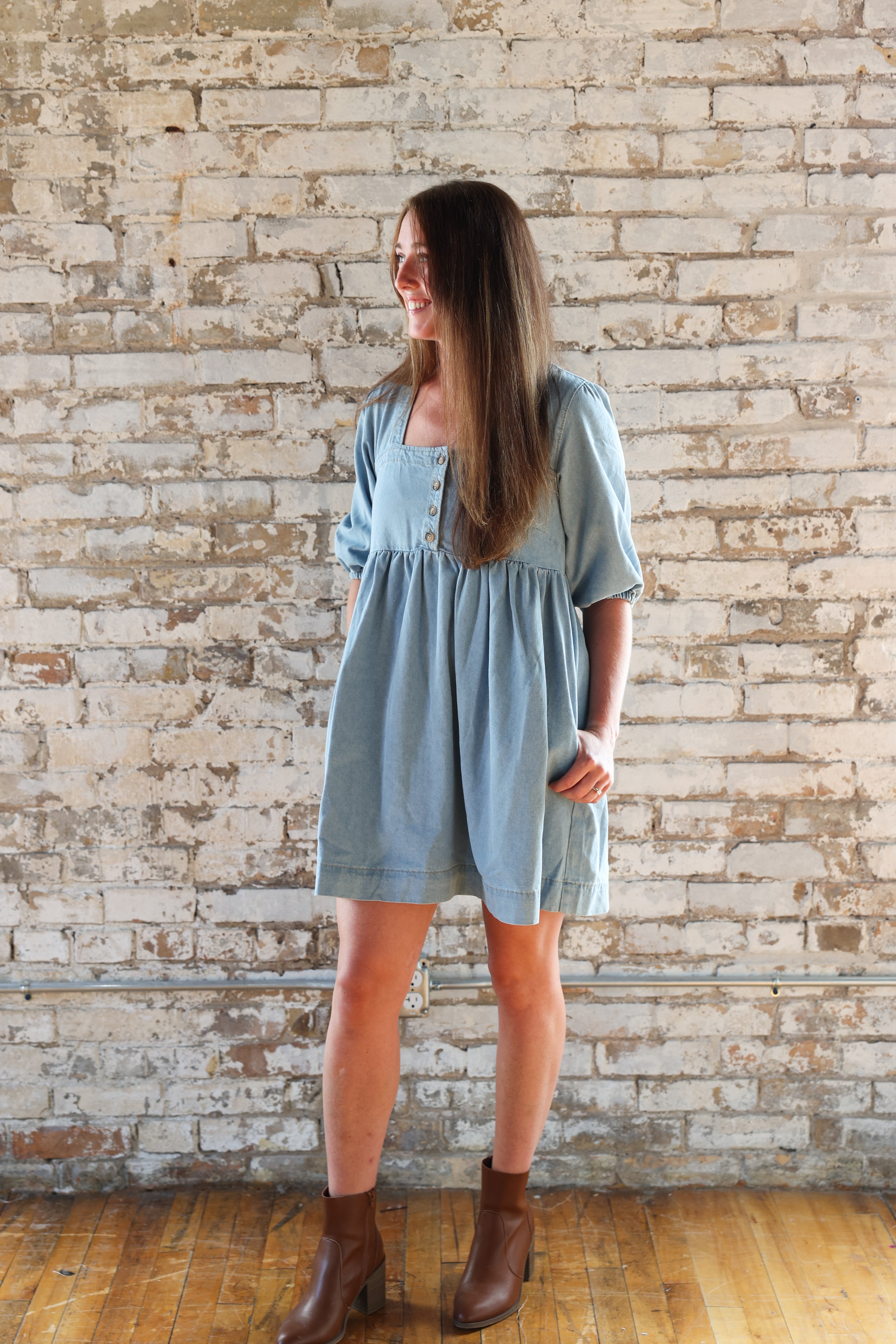 Deja Denim Dress (One Left - Size S)