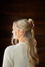 Load image into Gallery viewer, Cider Gingham Claw Clip
