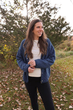 Load image into Gallery viewer, Vintage Indigo Quilted Jacket
