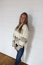 Load image into Gallery viewer, The Henlee Sweater &gt;&gt; Cream/Sage (Two Left)
