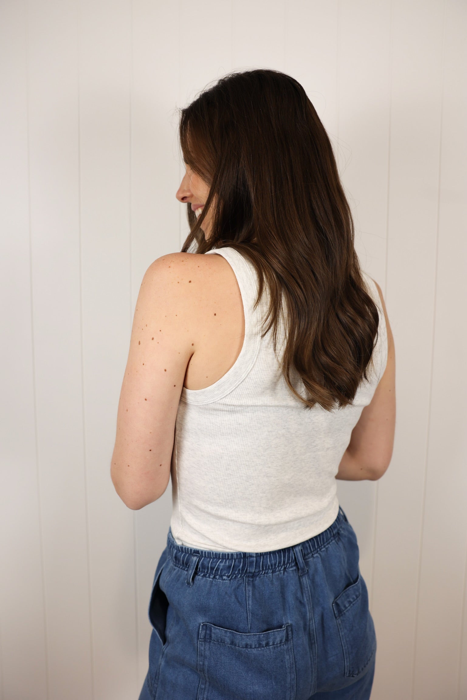 The Edlynn Tank >> Light Heather Grey