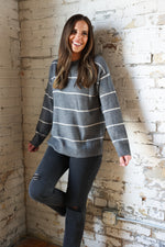 Load image into Gallery viewer, Mia&#39;s Stripe Sweater
