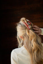Load image into Gallery viewer, Cider Gingham Claw Clip
