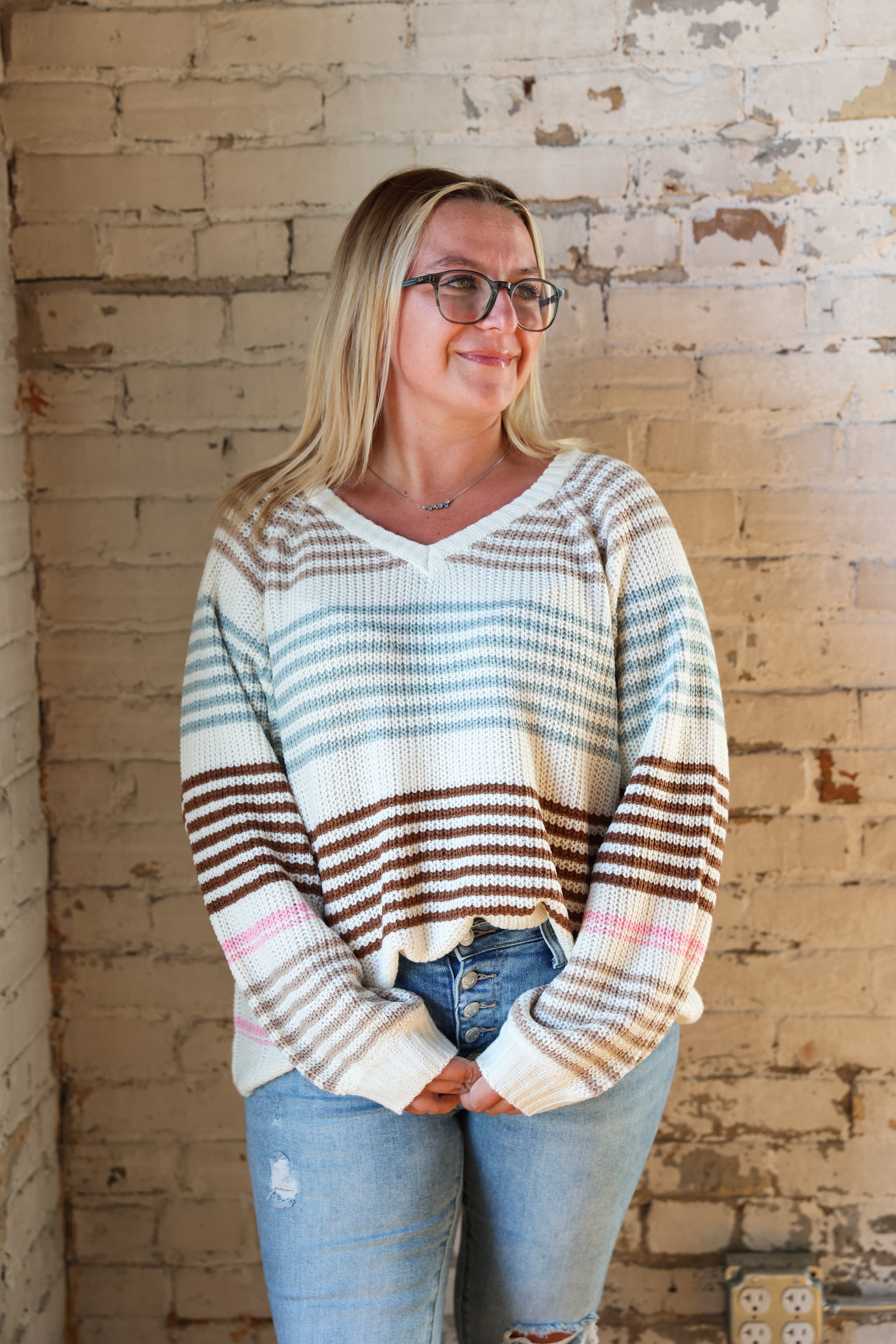 Vivien's Stripe Sweater (Two Left)