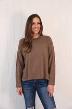 Load image into Gallery viewer, The Ultra Cozy Top &gt;&gt; Mocha
