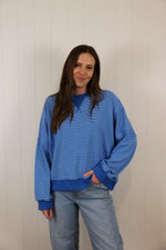 Load image into Gallery viewer, The Cassidy Top >> Blue/Navy
