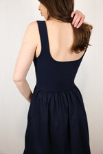 Load image into Gallery viewer, Our Sweetheart Dress &gt; Navy

