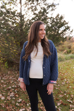 Load image into Gallery viewer, Vintage Indigo Quilted Jacket
