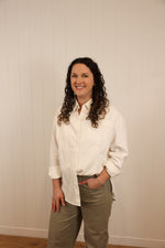 Load image into Gallery viewer, Vanna's Button Up >> White
