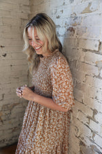 Load image into Gallery viewer, Fall For Me Smocked Dress
