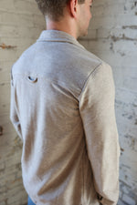 Load image into Gallery viewer, Men’s Wanderer Button Down &gt;&gt; Ash Taupe Heather
