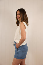 Load image into Gallery viewer, Lacey Button Top
