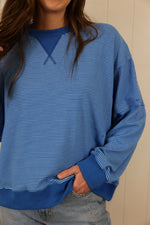 Load image into Gallery viewer, The Cassidy Top >> Blue/Navy
