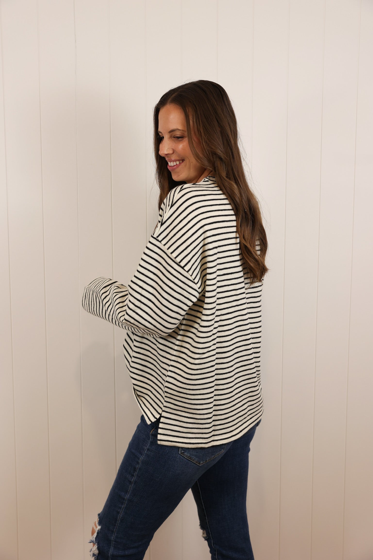 Cozy Striped Long Sleeve