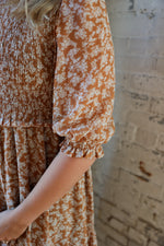 Load image into Gallery viewer, Fall For Me Smocked Dress
