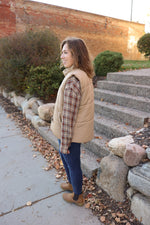 Load image into Gallery viewer, Mocha Latte Puff Vest (Two Left)
