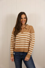 Load image into Gallery viewer, Olivia Sweater &gt;&gt; Milk Tea Cream (One Left - Size S)
