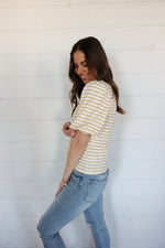 Load image into Gallery viewer, Nautical Top &gt;&gt; Ivory/Yellow
