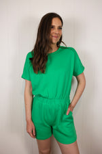 Load image into Gallery viewer, Bea&#39;s Summer Romper &gt;&gt; Green

